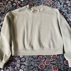 Altar’d State Revival Sage Green Scuba Sweatshirt